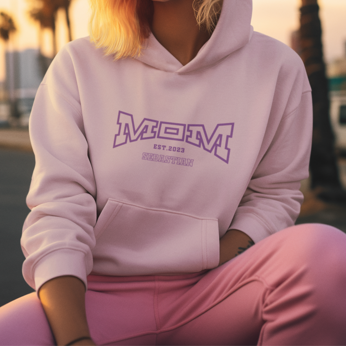 MAMA Hoodie COLLEGE personalisiert