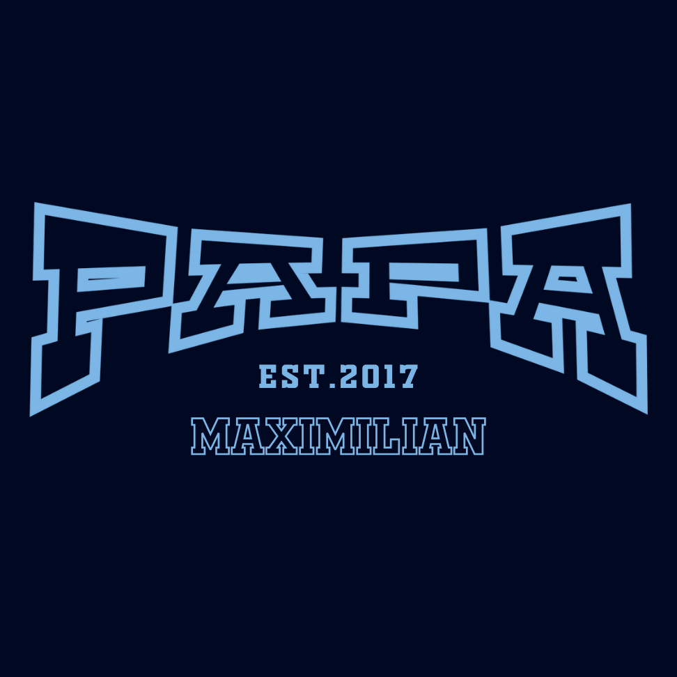 PAPA T-Shirt COLLEGE Rundhals personalisiert