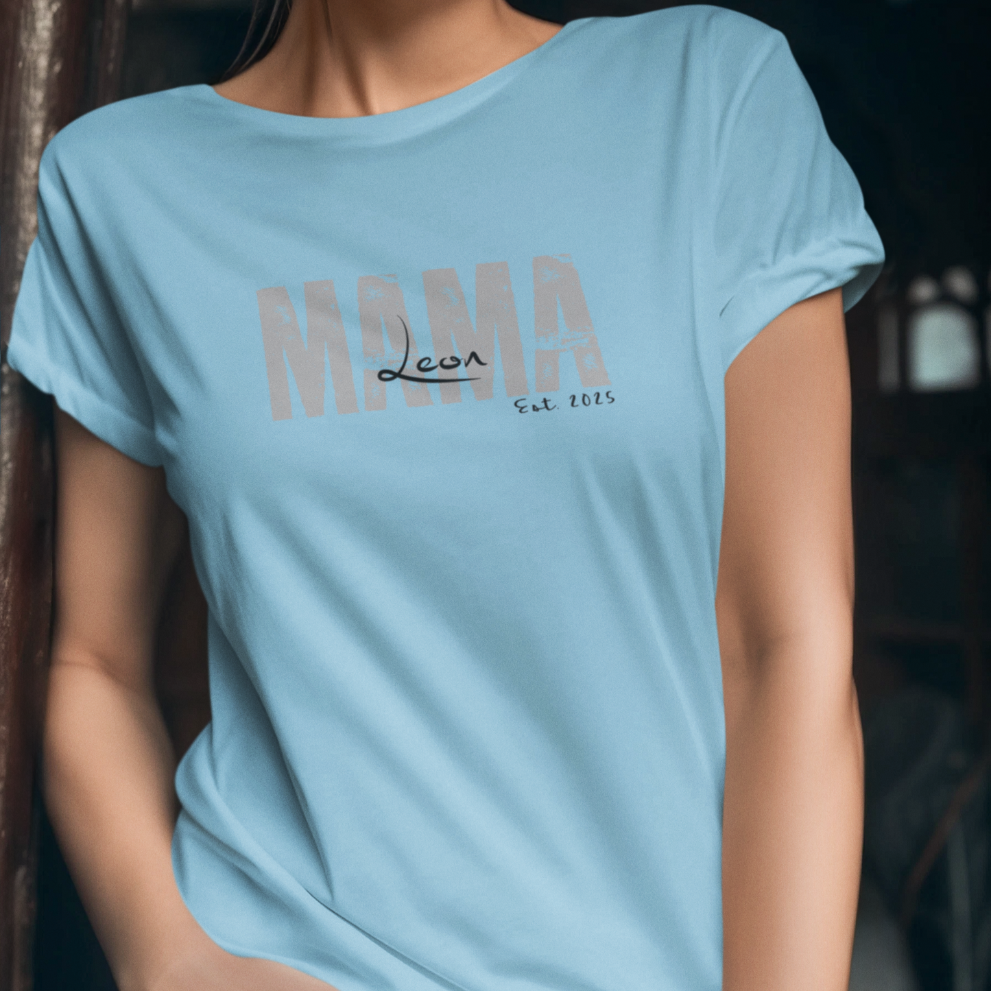 MAMA T-Shirt SOLID ROCKS Rundhals personalisiert