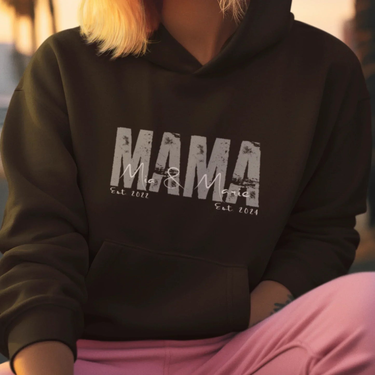 MAMA Hoodie SOLID ROCKS personalisiert