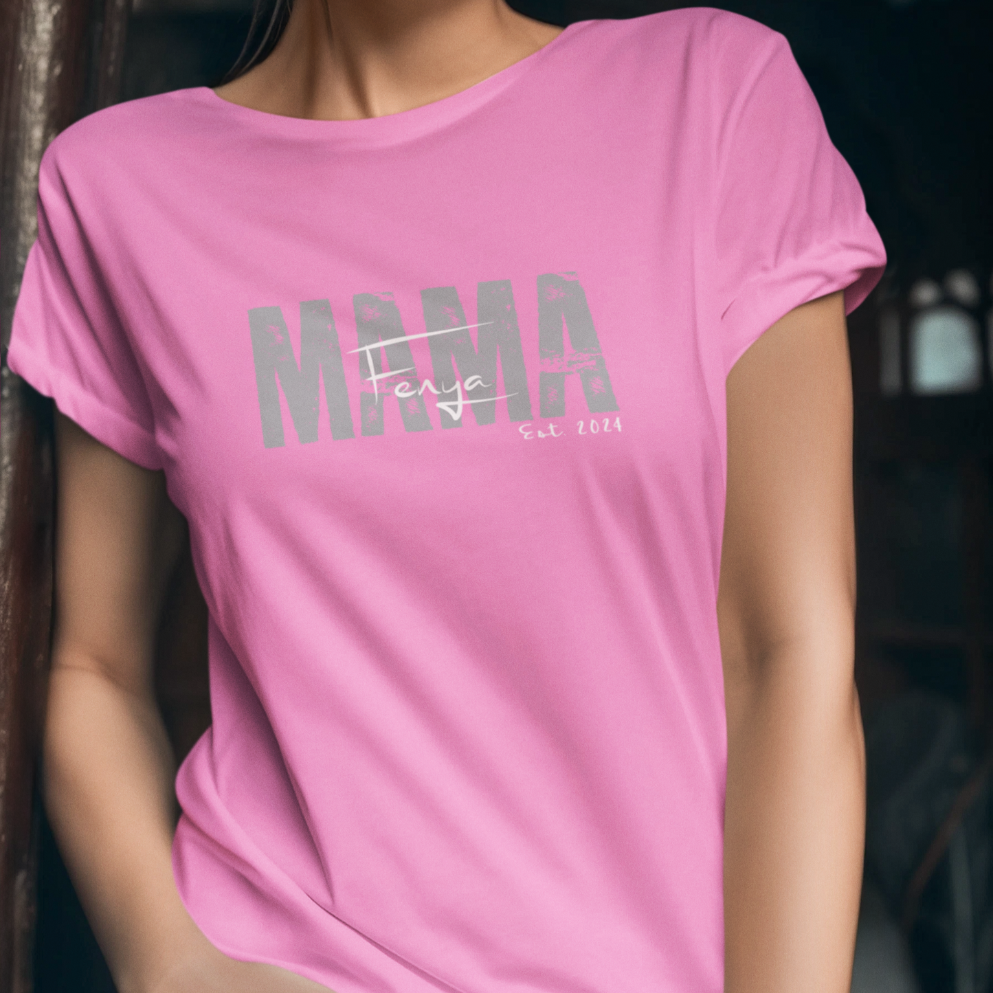 MAMA T-Shirt SOLID ROCKS Rundhals personalisiert
