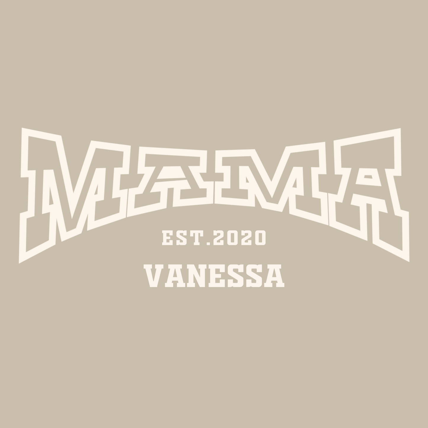 MAMA Hoodie COLLEGE personalisiert