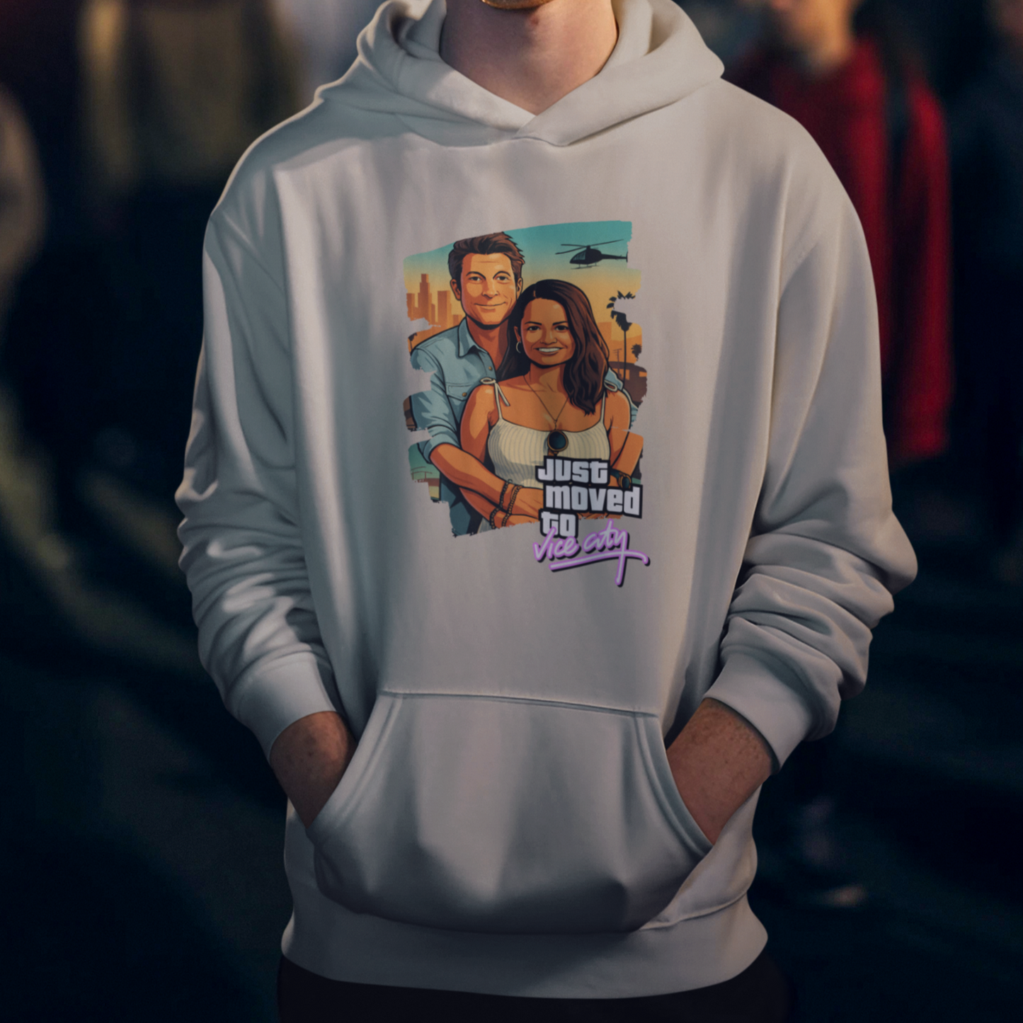PAPA Hoodie GTA STYLE mit Deinem Foto personalisiert