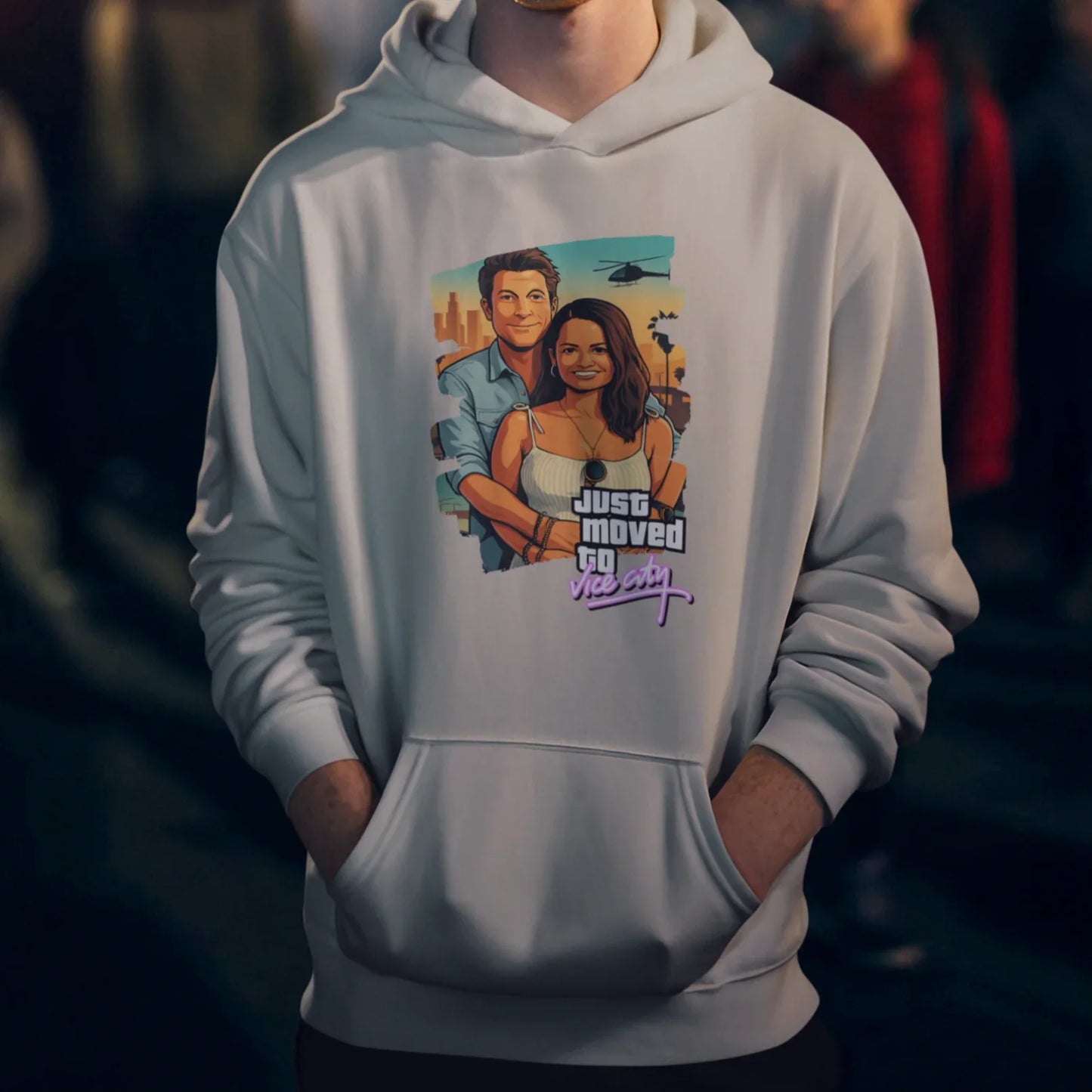 PAPA Hoodie GTA STYLE mit Deinem Foto personalisiert