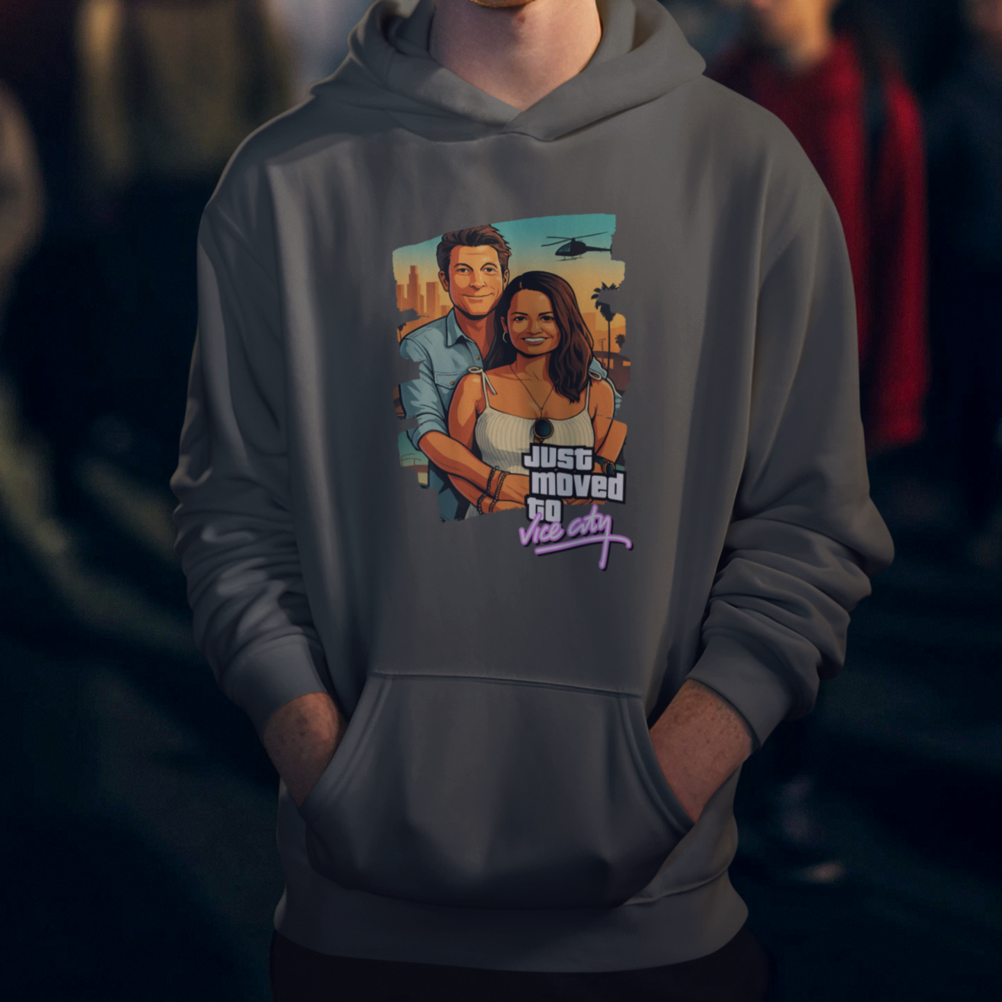 PAPA Hoodie GTA STYLE mit Deinem Foto personalisiert