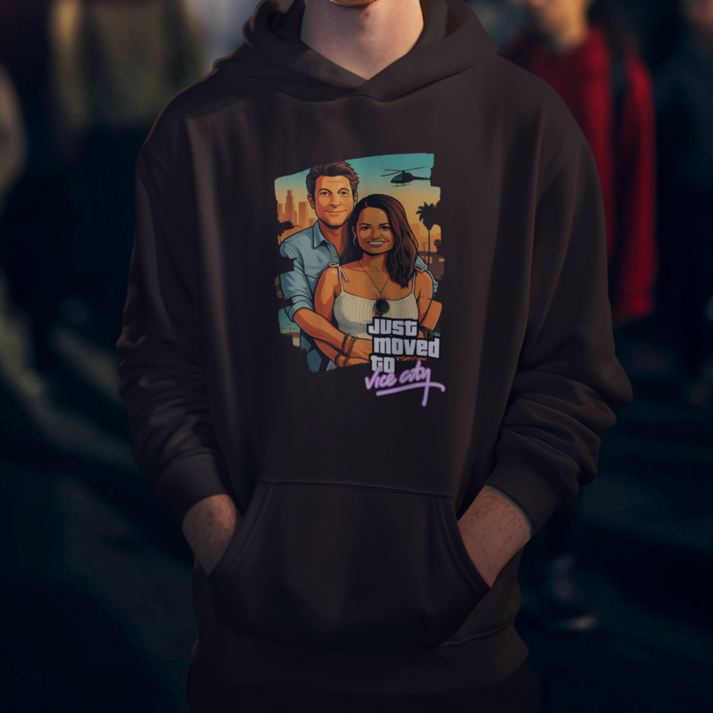 PAPA Hoodie GTA STYLE mit Deinem Foto personalisiert