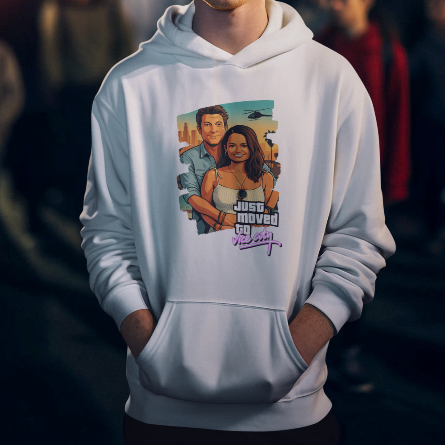 PAPA Hoodie GTA STYLE mit Deinem Foto personalisiert