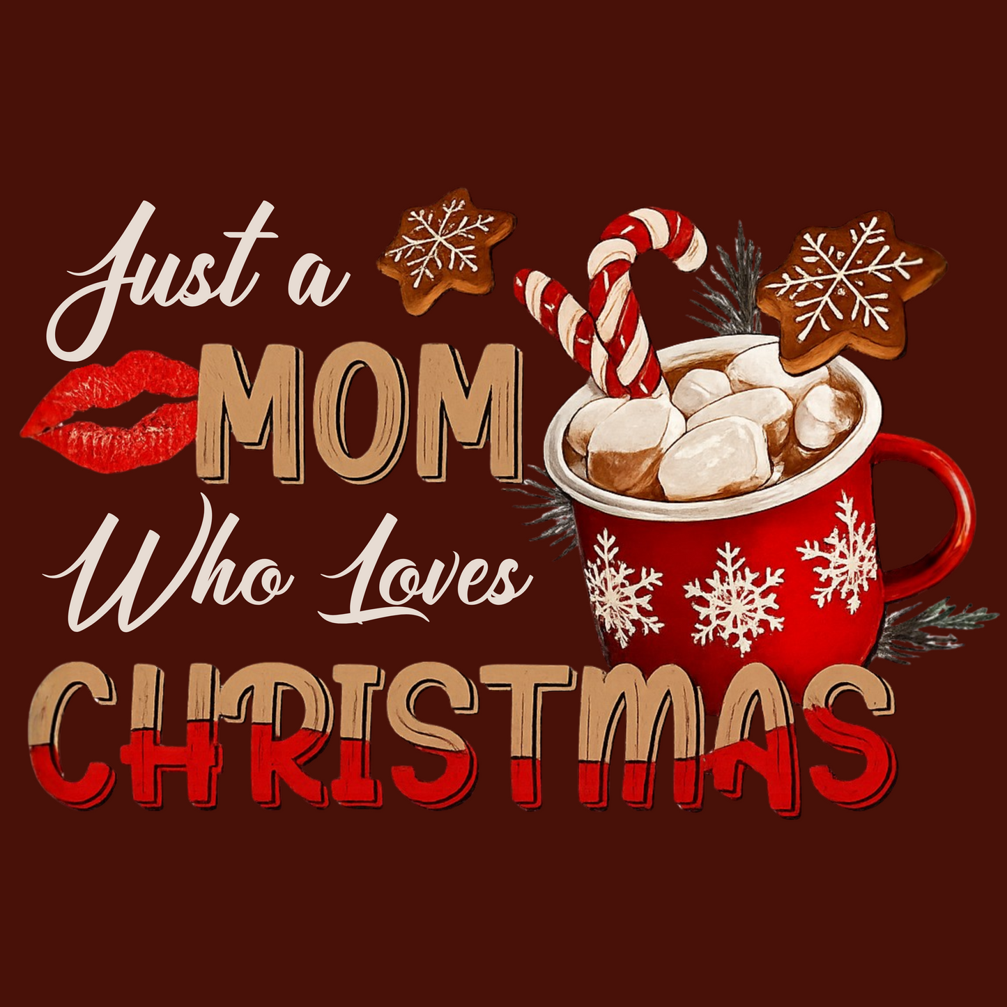 MOM who loves CHRISTMAS Hoodie