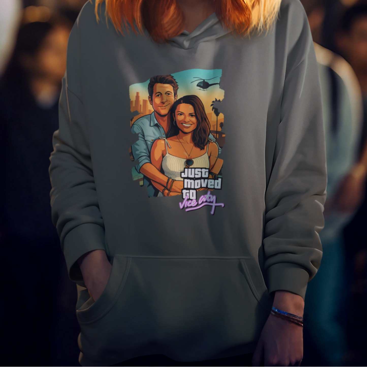 MAMA Hoodie GTA STYLE mit Deinem Foto personalisiert