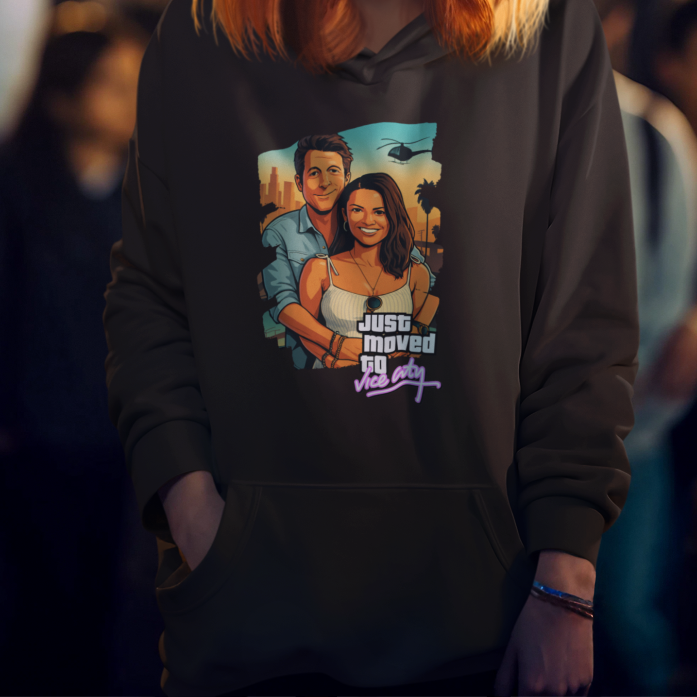 MAMA Hoodie GTA STYLE mit Deinem Foto personalisiert