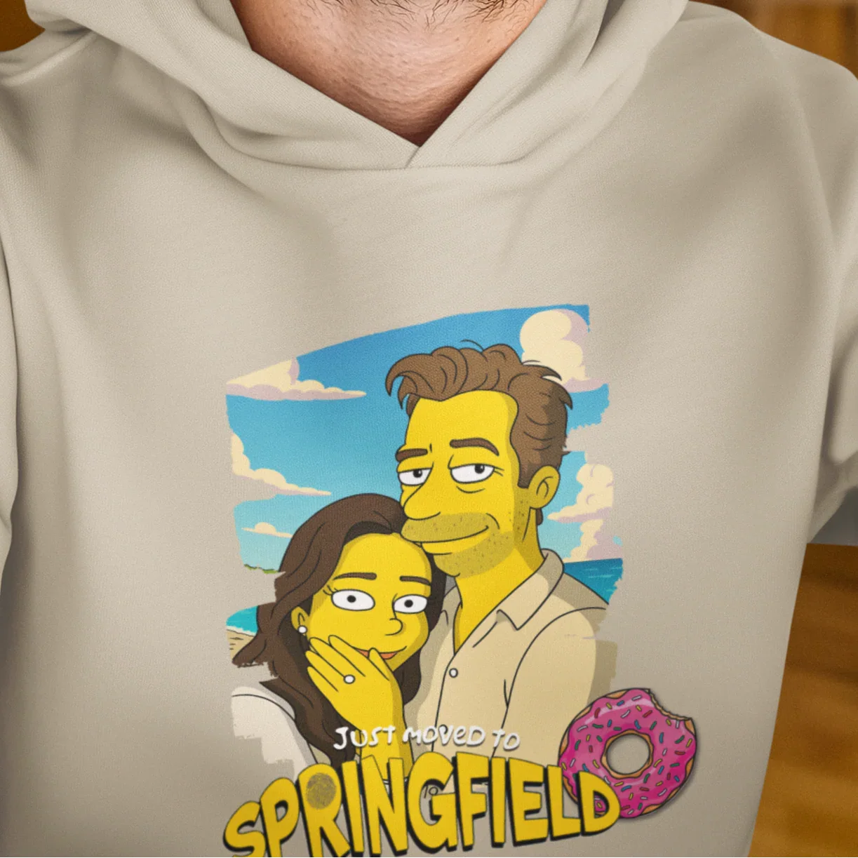 PAPA Hoodie SIMPSONS STYLE mit Deinem Foto personalisiert
