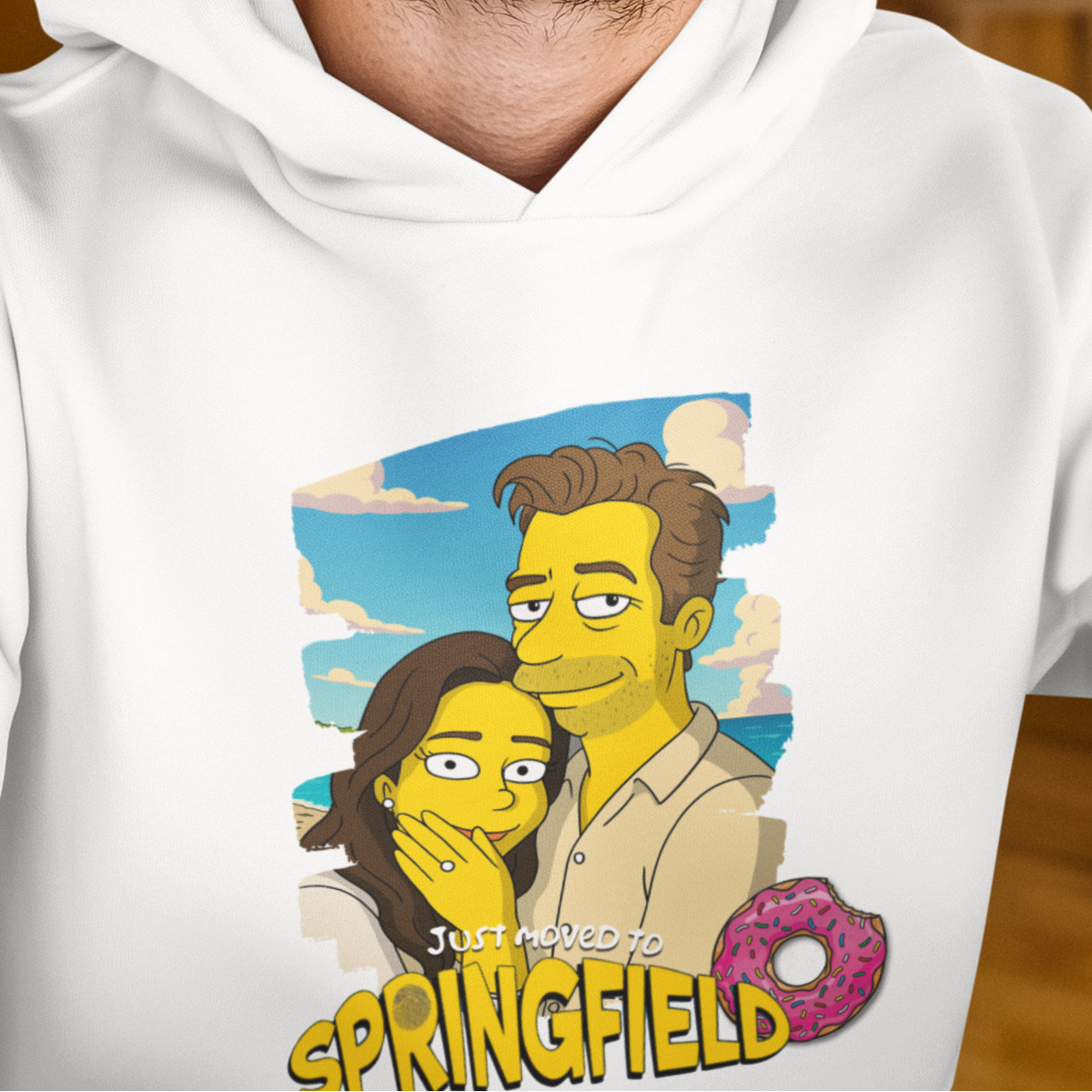 PAPA Hoodie SIMPSONS STYLE mit Deinem Foto personalisiert