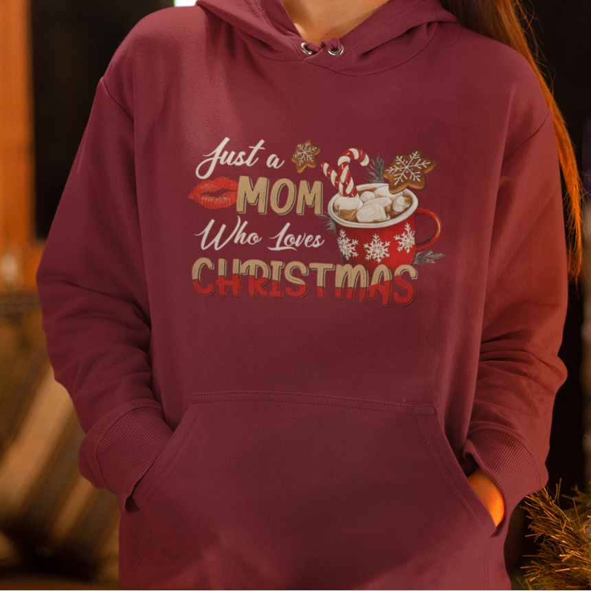 MOM who loves CHRISTMAS Hoodie