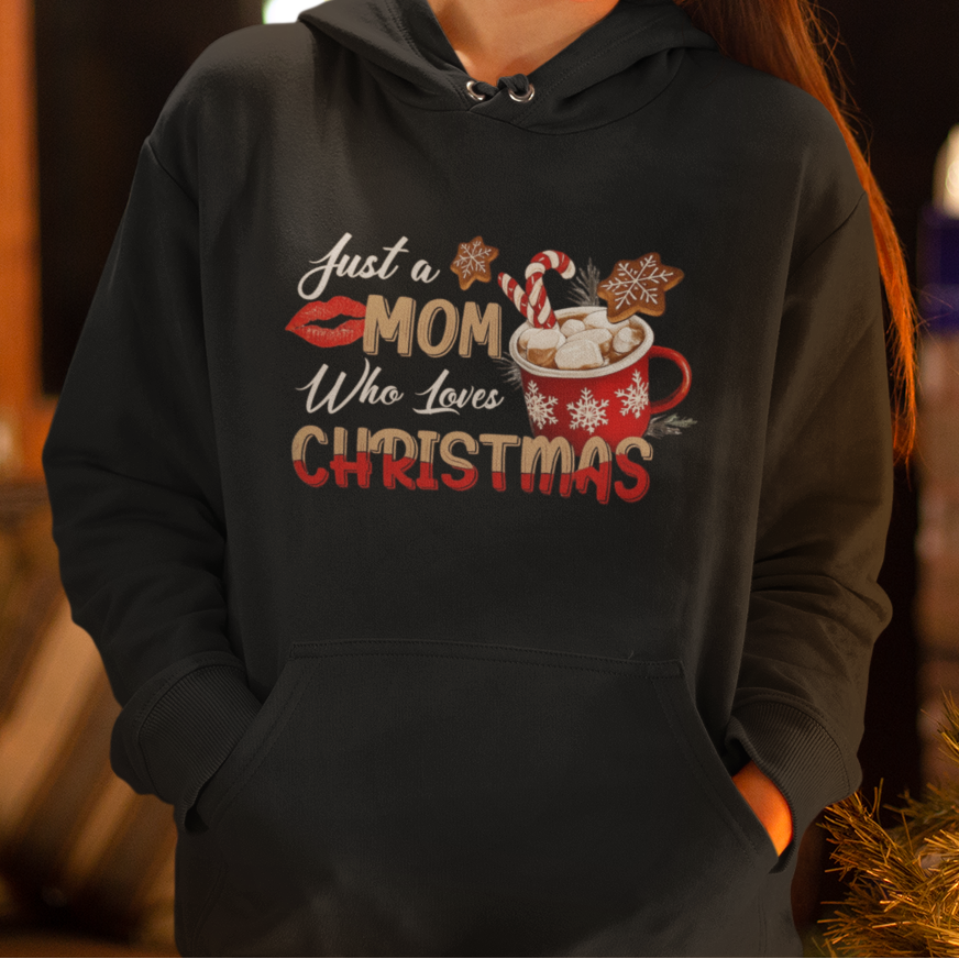 MOM who loves CHRISTMAS Hoodie