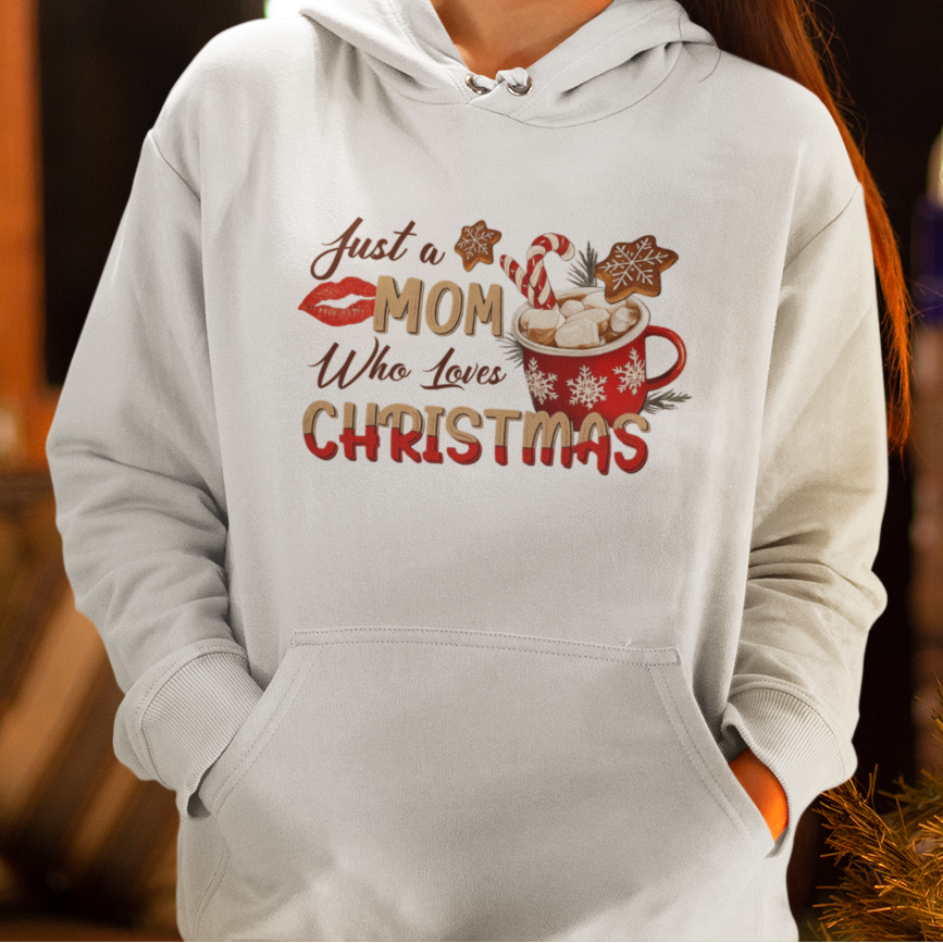 MOM who loves CHRISTMAS Hoodie