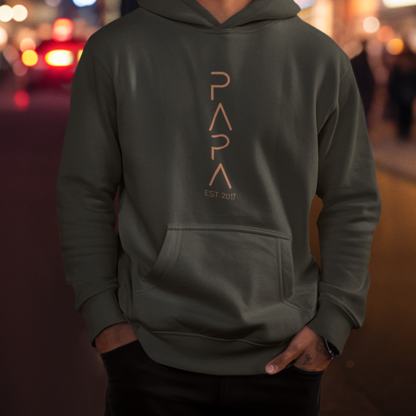 PAPA Hoodie FUTURISTIC personalisiert