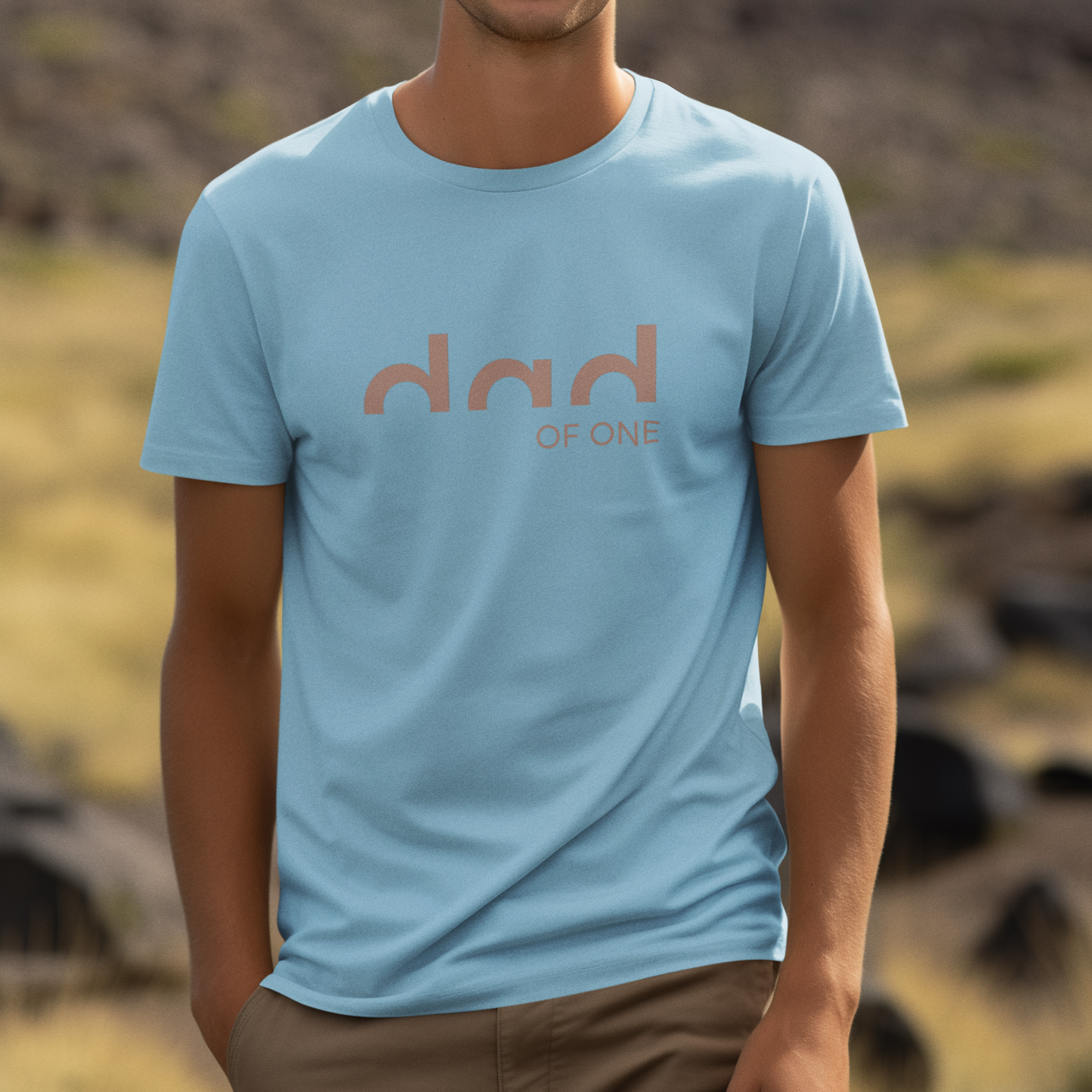 PAPA T-Shirt DAD OF TWO Rundhals personalisiert