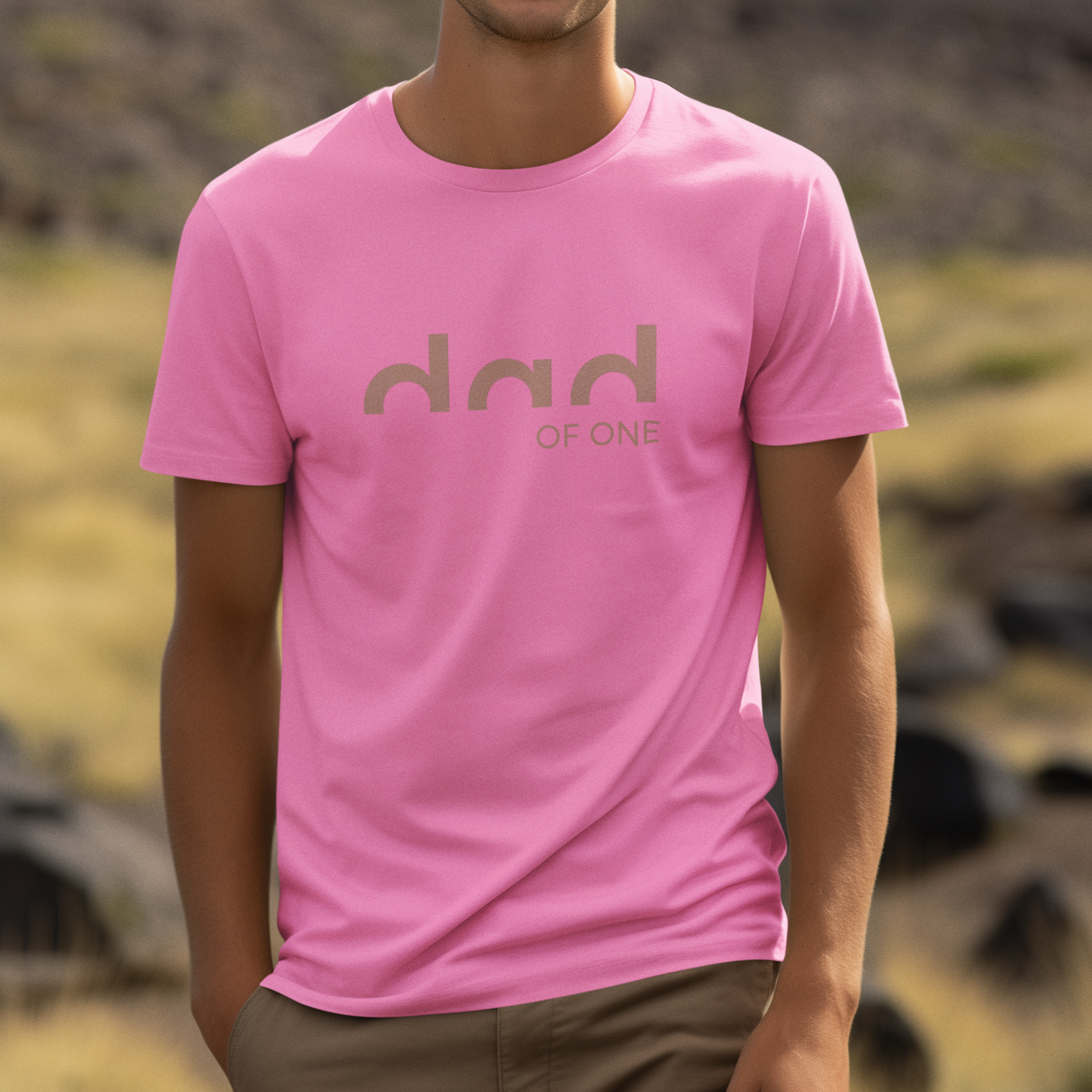 PAPA T-Shirt DAD OF TWO Rundhals personalisiert
