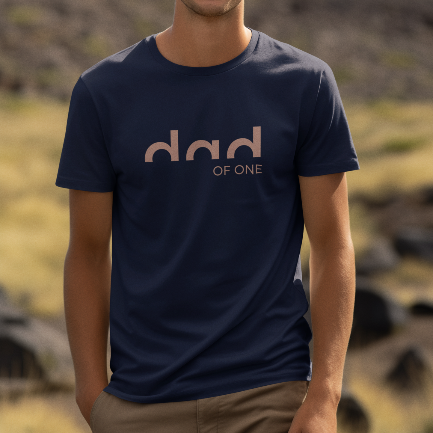 PAPA T-Shirt DAD OF TWO Rundhals personalisiert