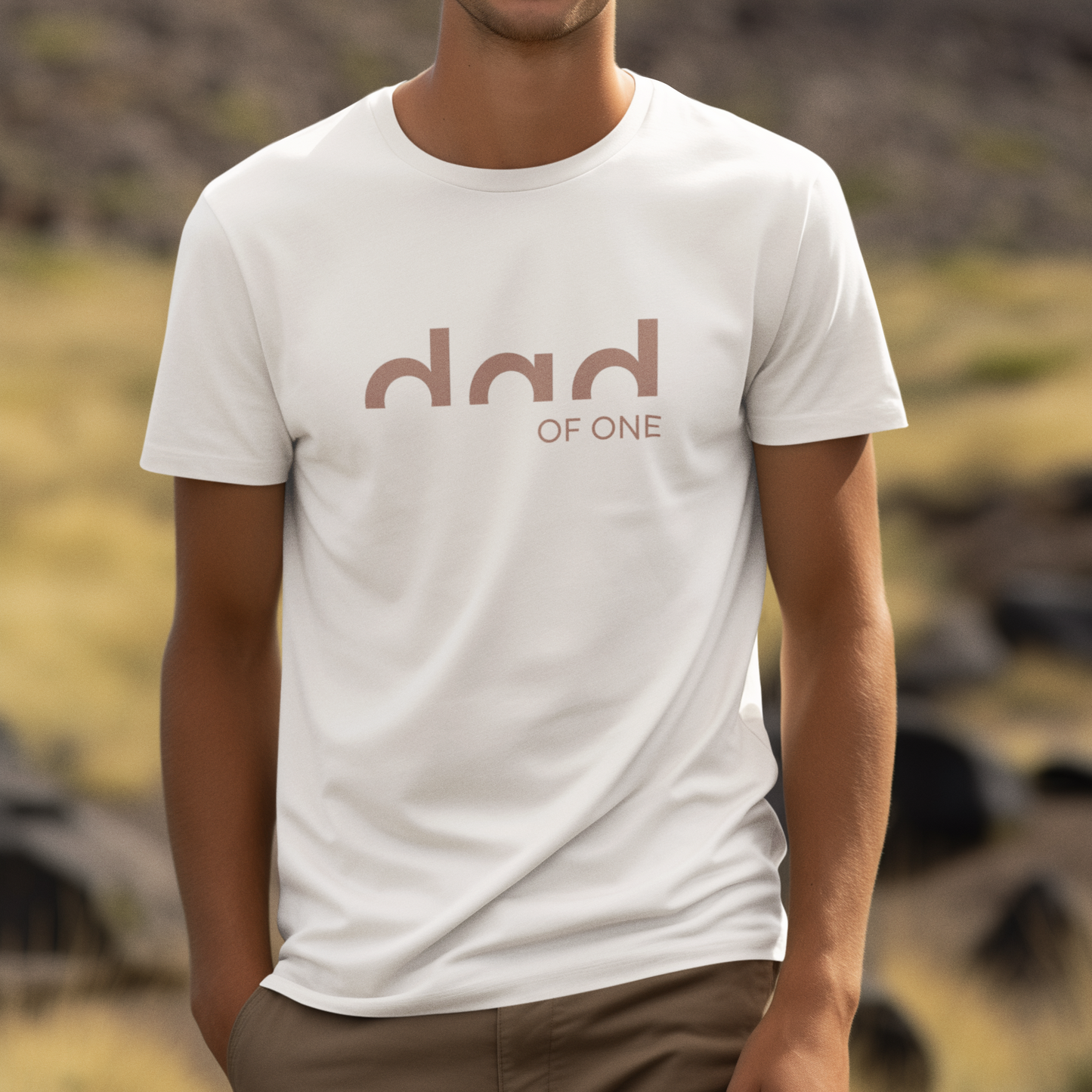 PAPA T-Shirt DAD OF TWO Rundhals personalisiert