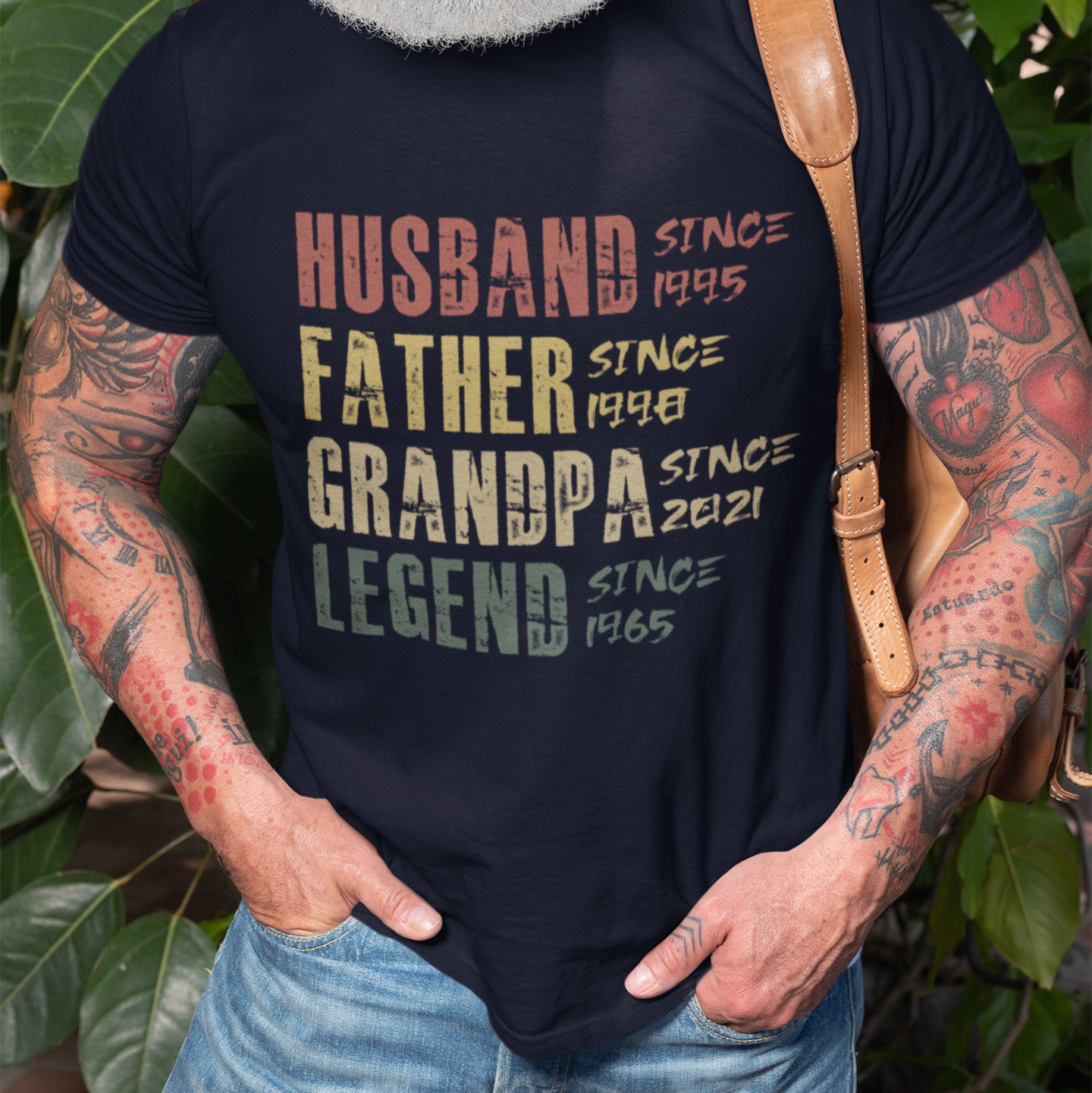 PAPA T-Shirt LEGEND Rundhals personalisiert