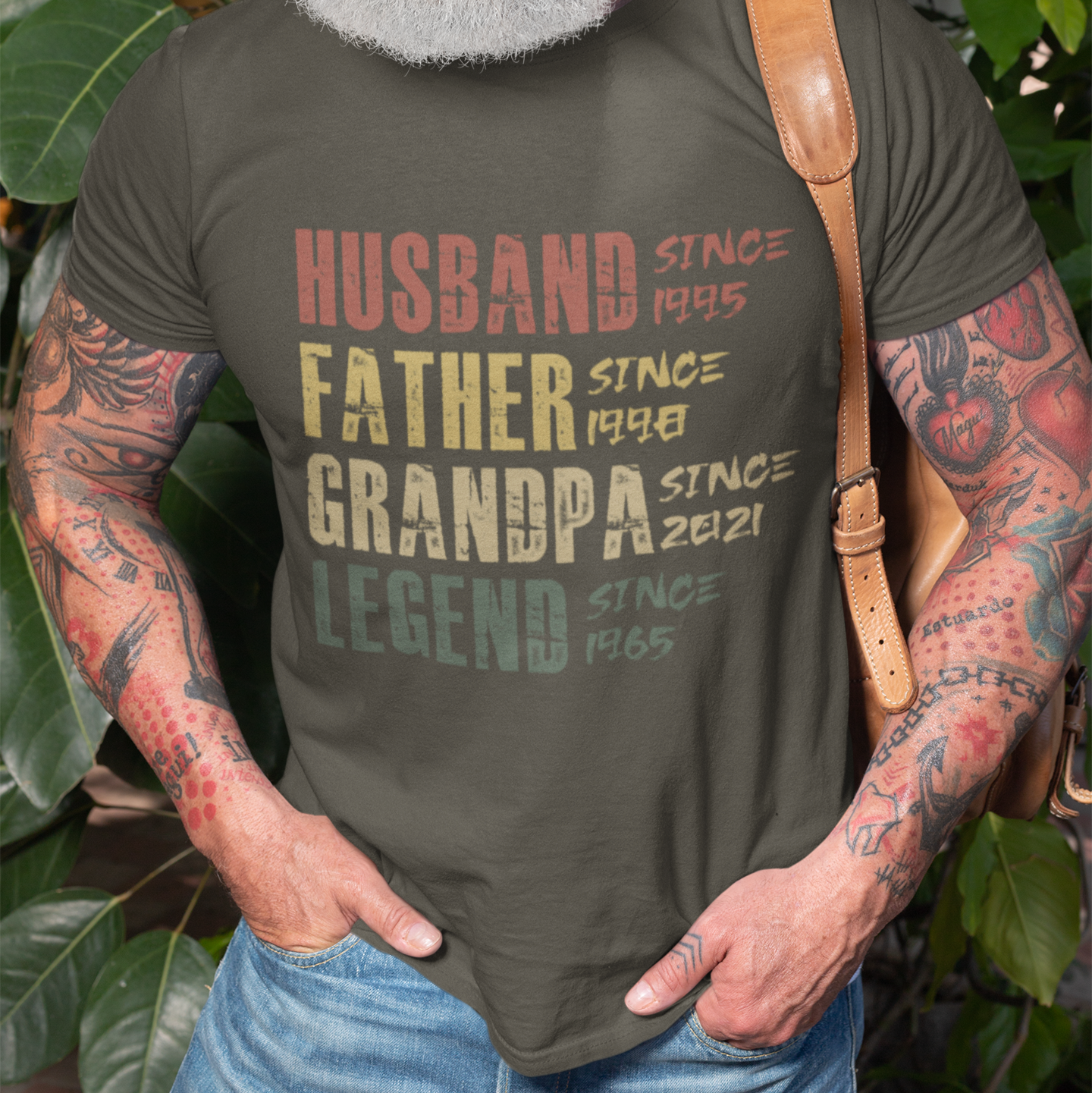 PAPA T-Shirt LEGEND Rundhals personalisiert