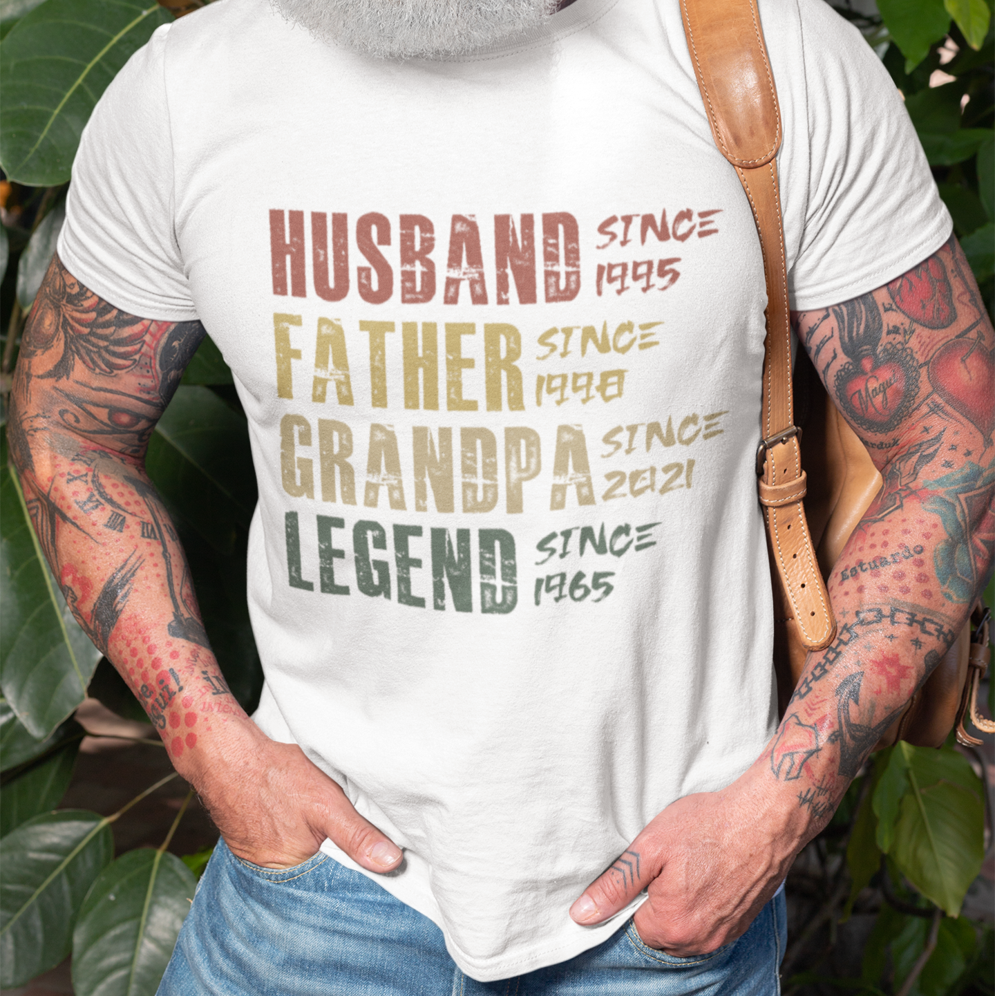 PAPA T-Shirt LEGEND Rundhals personalisiert