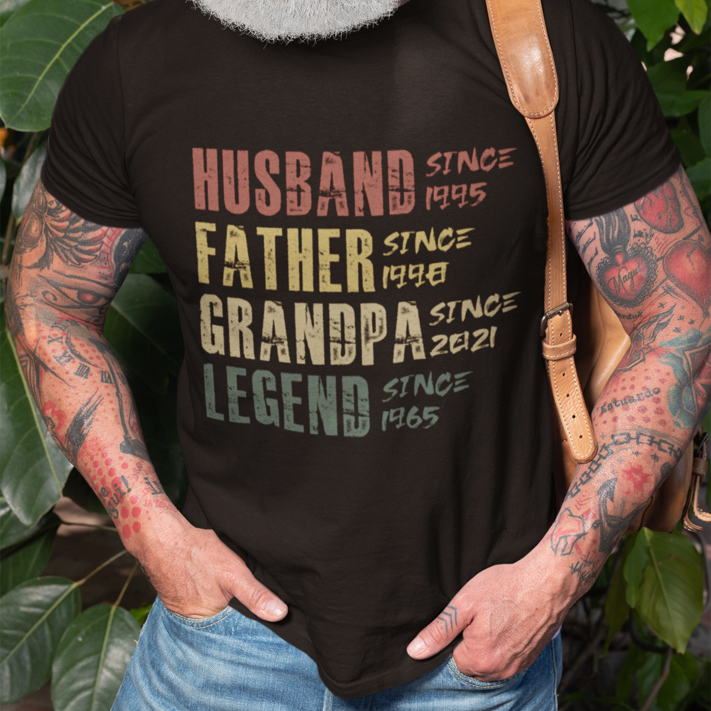PAPA T-Shirt LEGEND Rundhals personalisiert