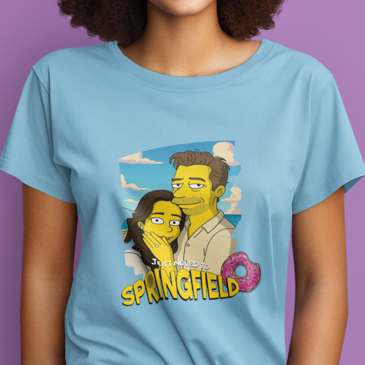 MAMA T-Shirt SIMPSONS STYLE mit Deinem Foto Rundhals personalisiert