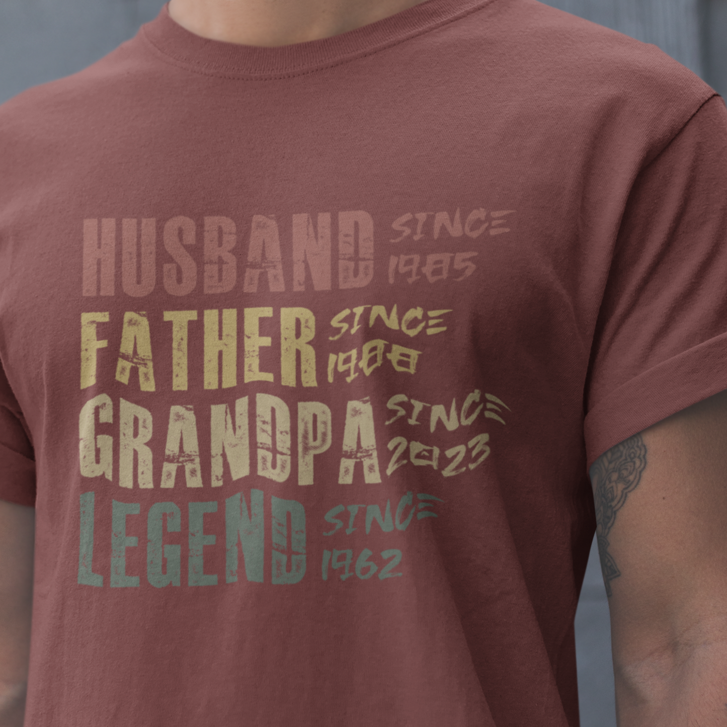 PAPA T-Shirt LEGEND Rundhals personalisiert