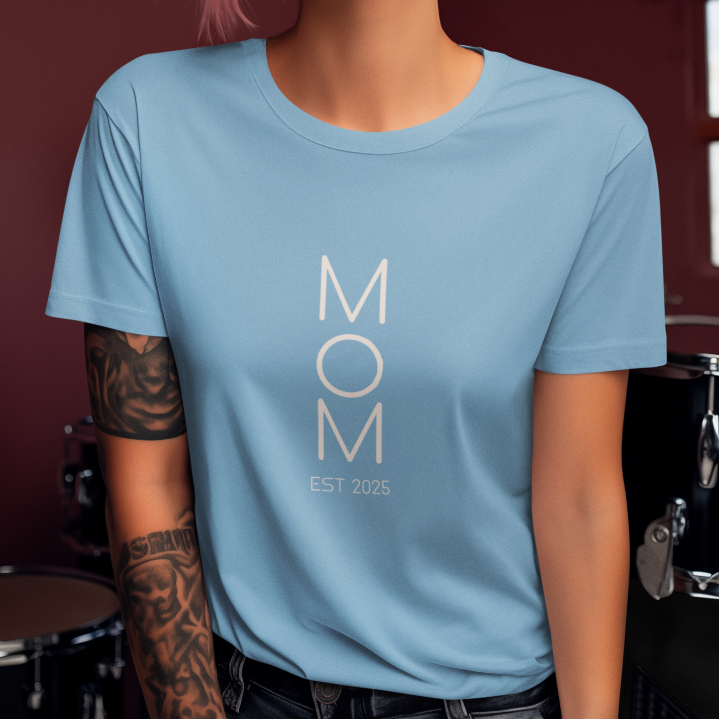 MAMA T-Shirt FUTURISTIC Rundhals personalisiert