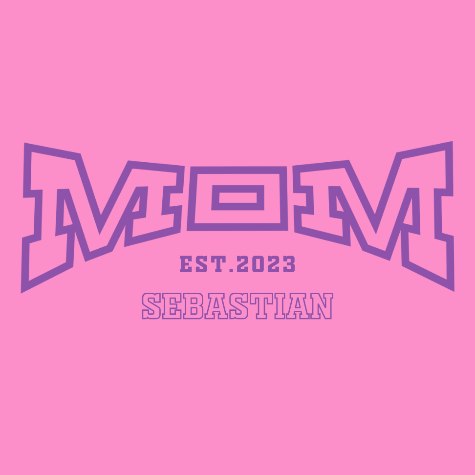 MAMA T-Shirt COLLEGE Rundhals personalisiert