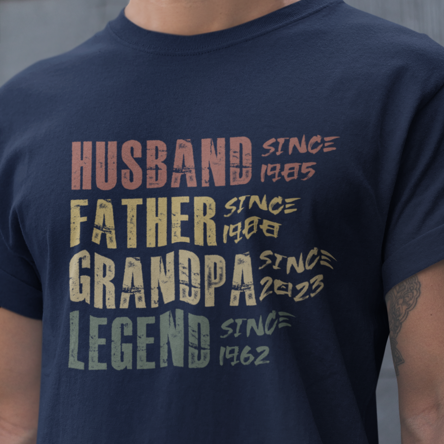 PAPA T-Shirt LEGEND Rundhals personalisiert