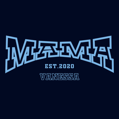MAMA Hoodie COLLEGE personalisiert