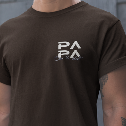 PAPA T-Shirt MINIMAL Rundhals personalisiert