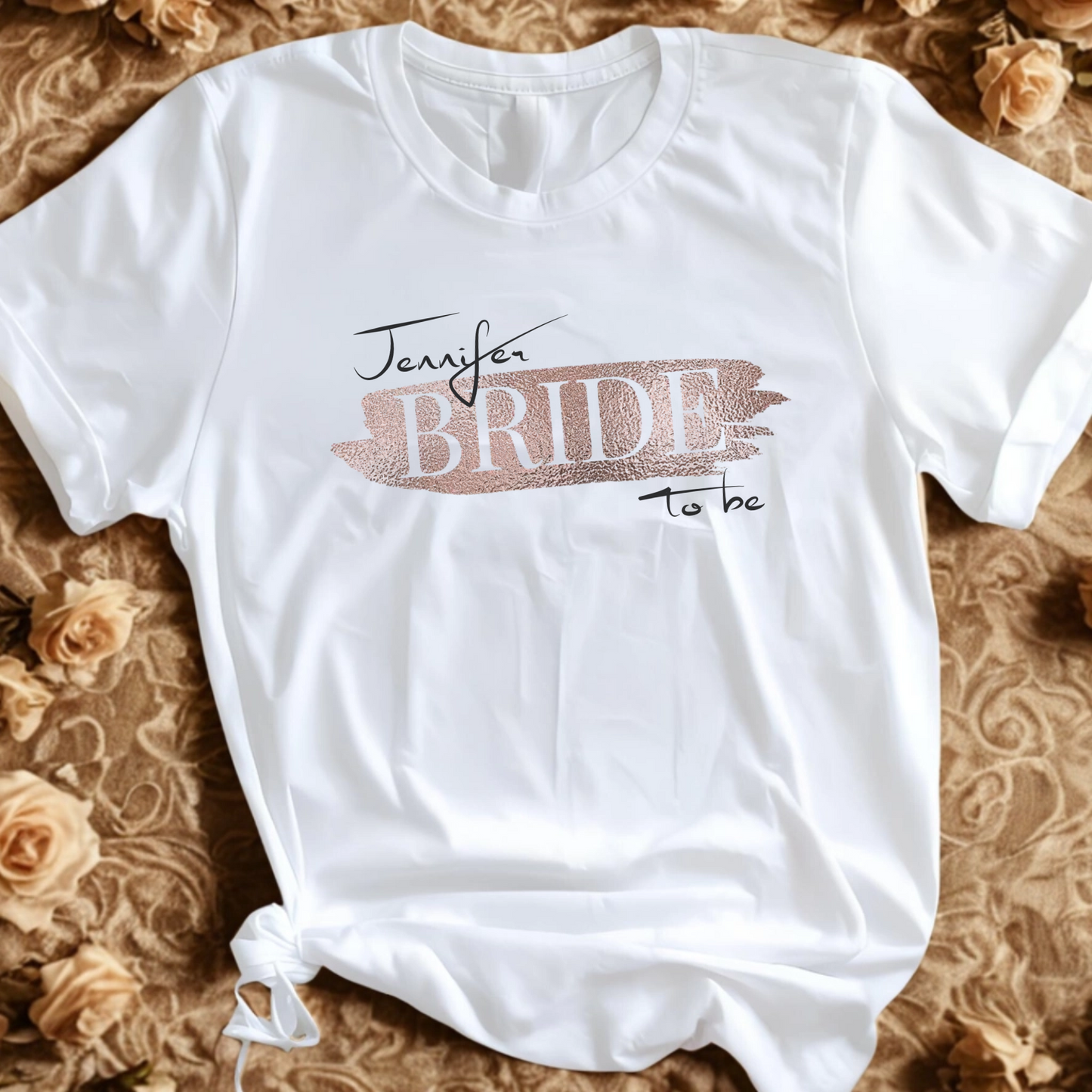 BRIDE T-Shirt TEAM BRIDE Rundhals personalisiert
