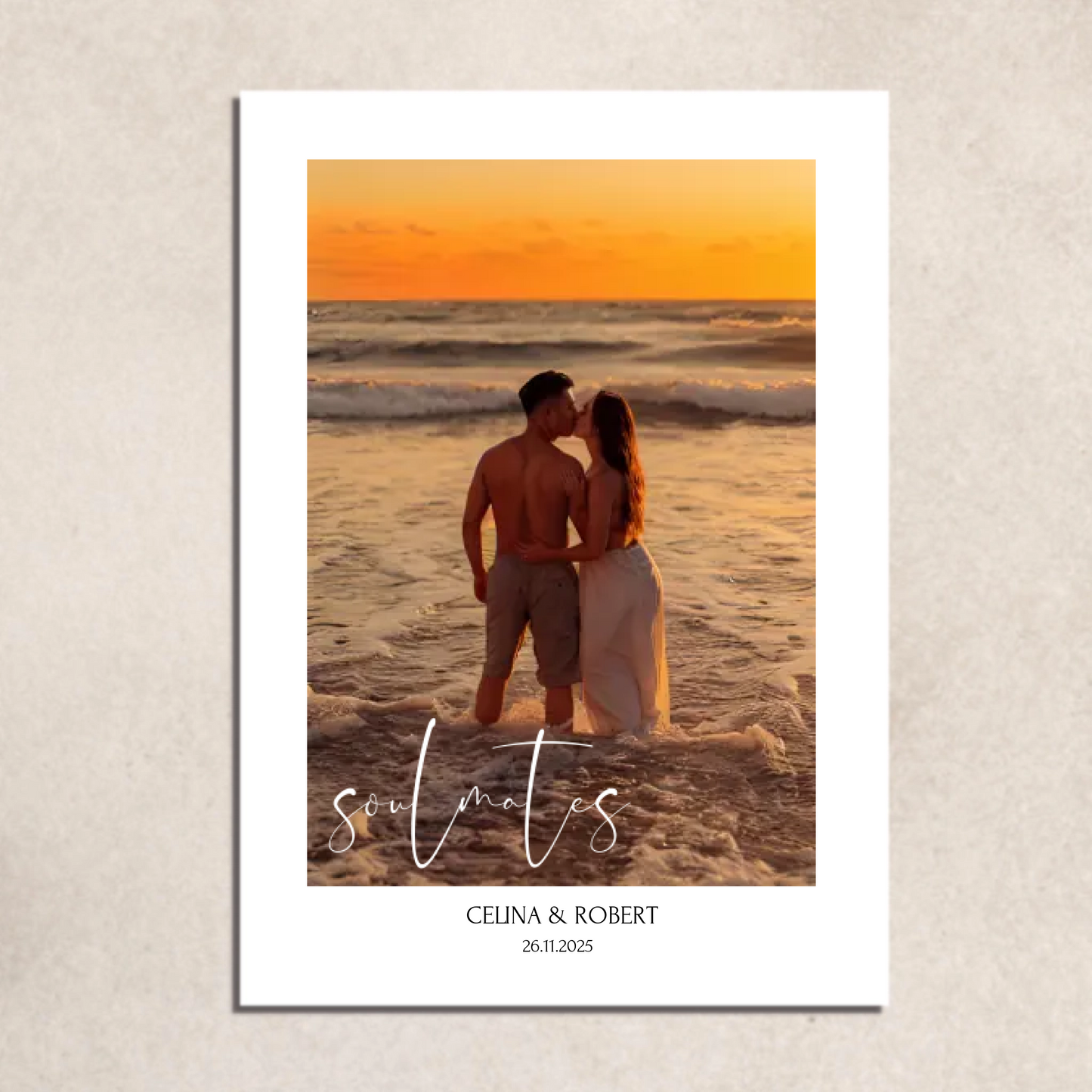 FOTO-POSTER mit Deinem Bild & Slogan personalisiert