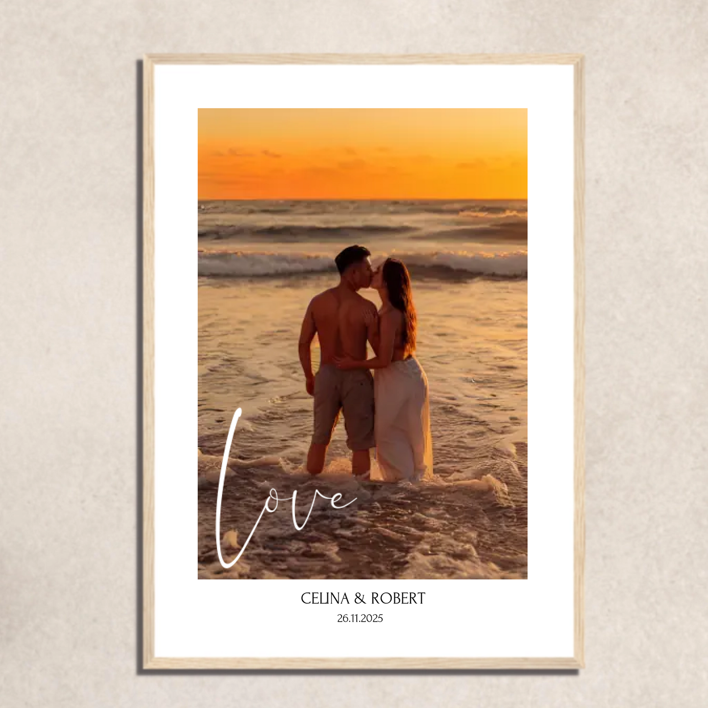 FOTO-POSTER mit Deinem Bild & Slogan personalisiert