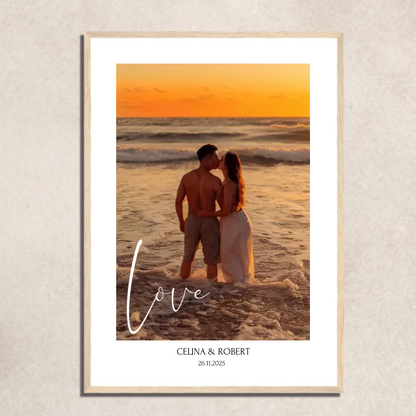 FOTO-POSTER mit Deinem Bild & Slogan personalisiert