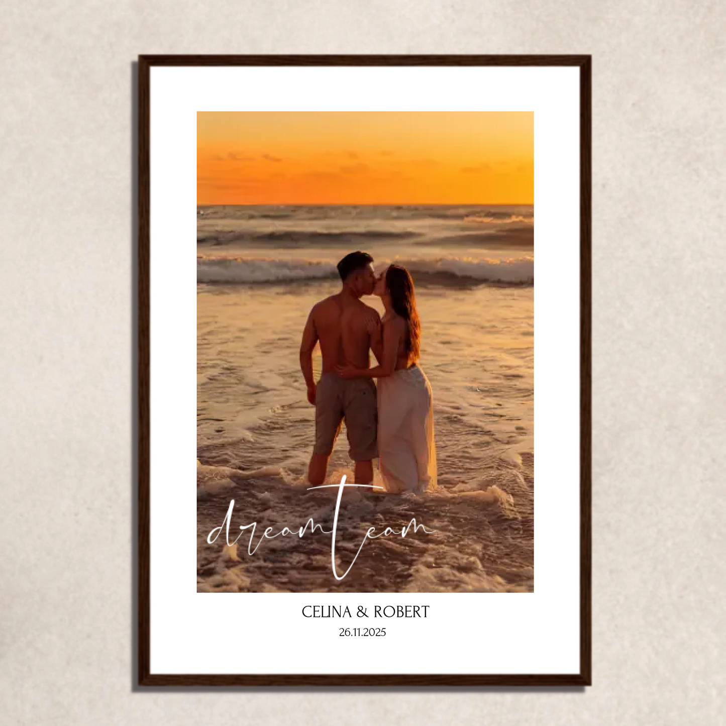 FOTO-POSTER mit Deinem Bild & Slogan personalisiert