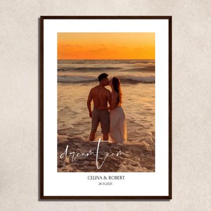 FOTO-POSTER mit Deinem Bild & Slogan personalisiert