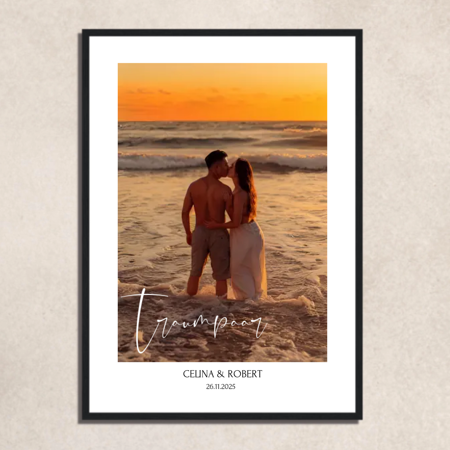 FOTO-POSTER mit Deinem Bild & Slogan personalisiert