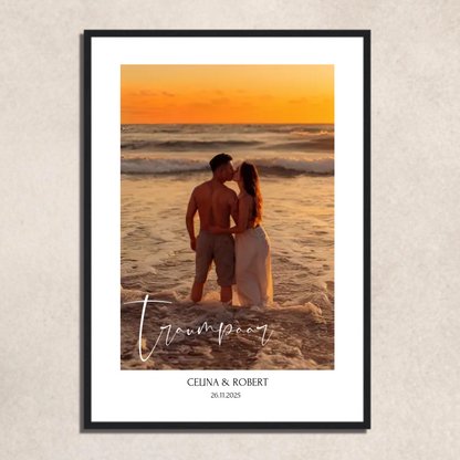 FOTO-POSTER mit Deinem Bild & Slogan personalisiert