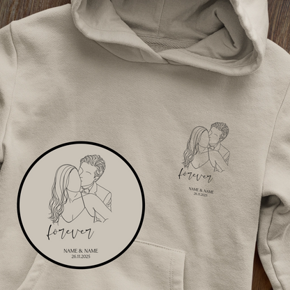Hoodie OUTLINE aus Eurem Fotos personalisiert