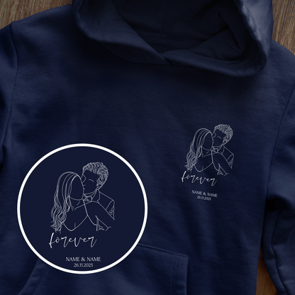 Hoodie OUTLINE aus Eurem Fotos personalisiert