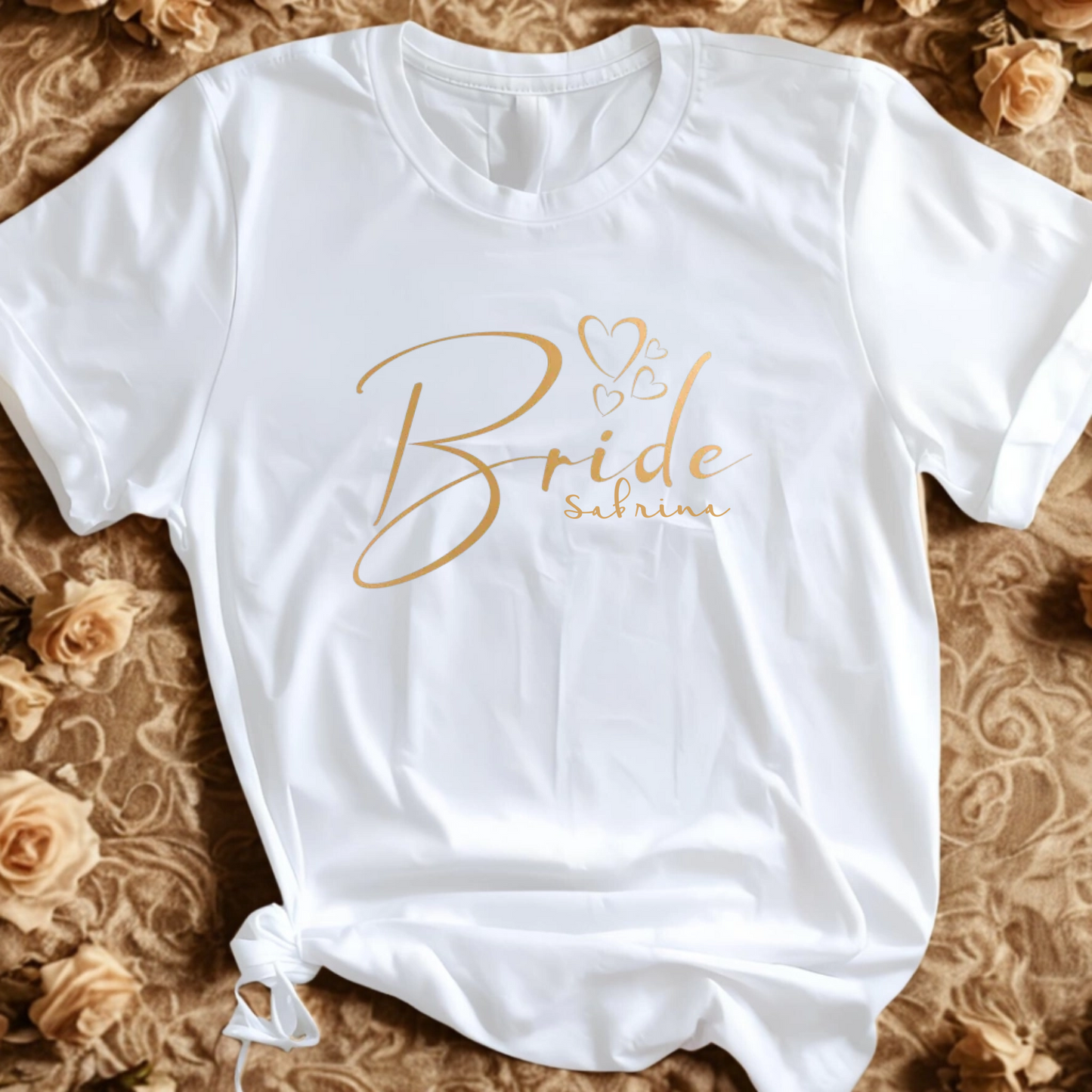 BRIDE T-Shirt TEAM BRIDE GLOW