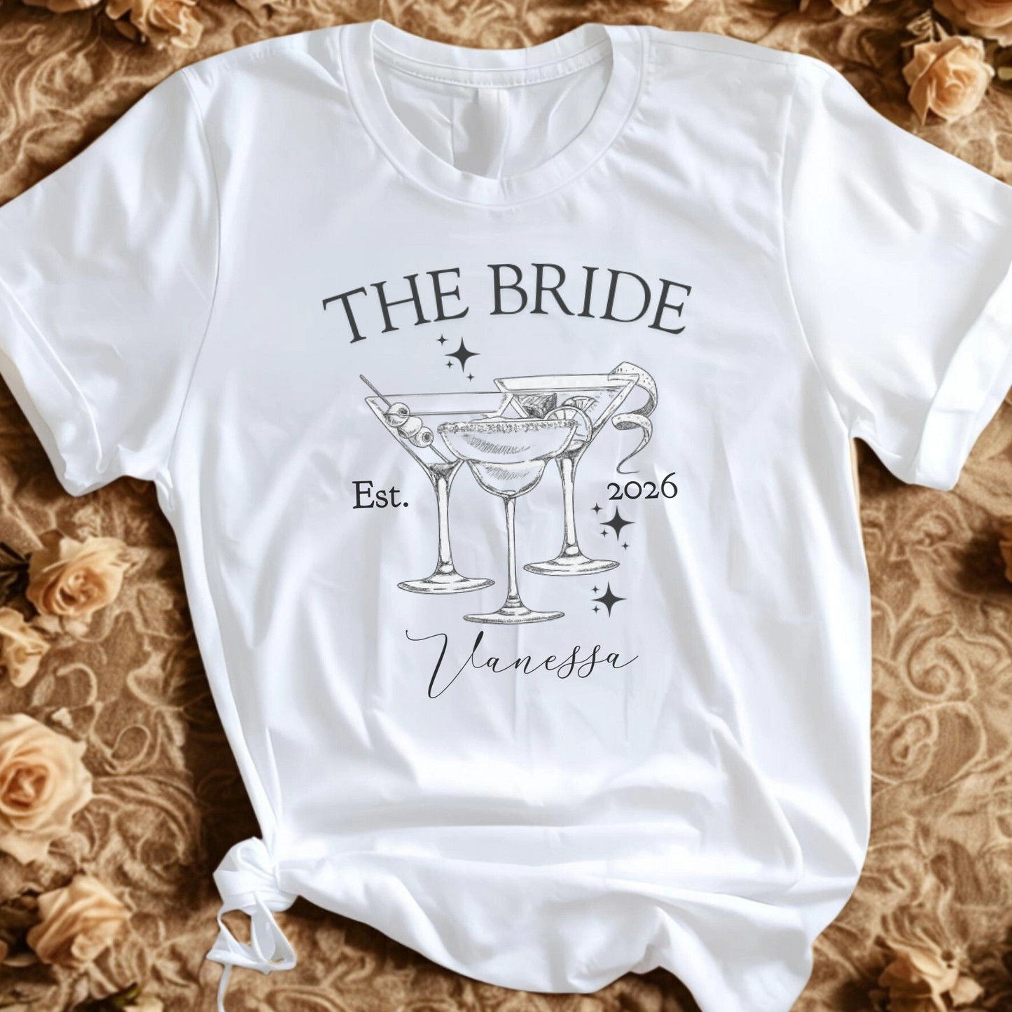 BRIDE T-Shirt TEAM BRIDE COCKTAILS