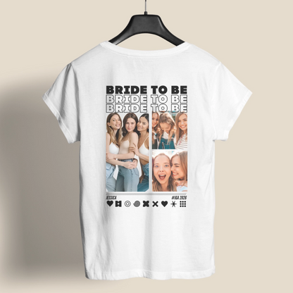 BRIDE T-Shirt mit Deinen FOTOS