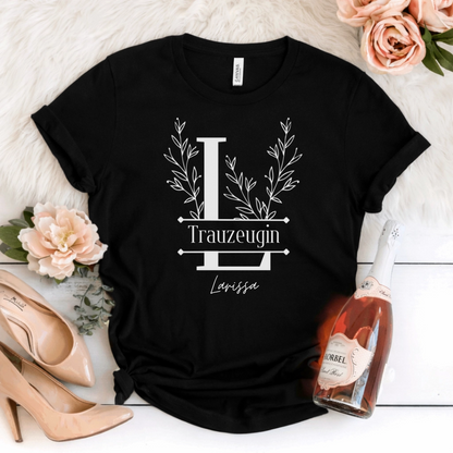 BRIDE T-Shirt FLORAL LETTERS