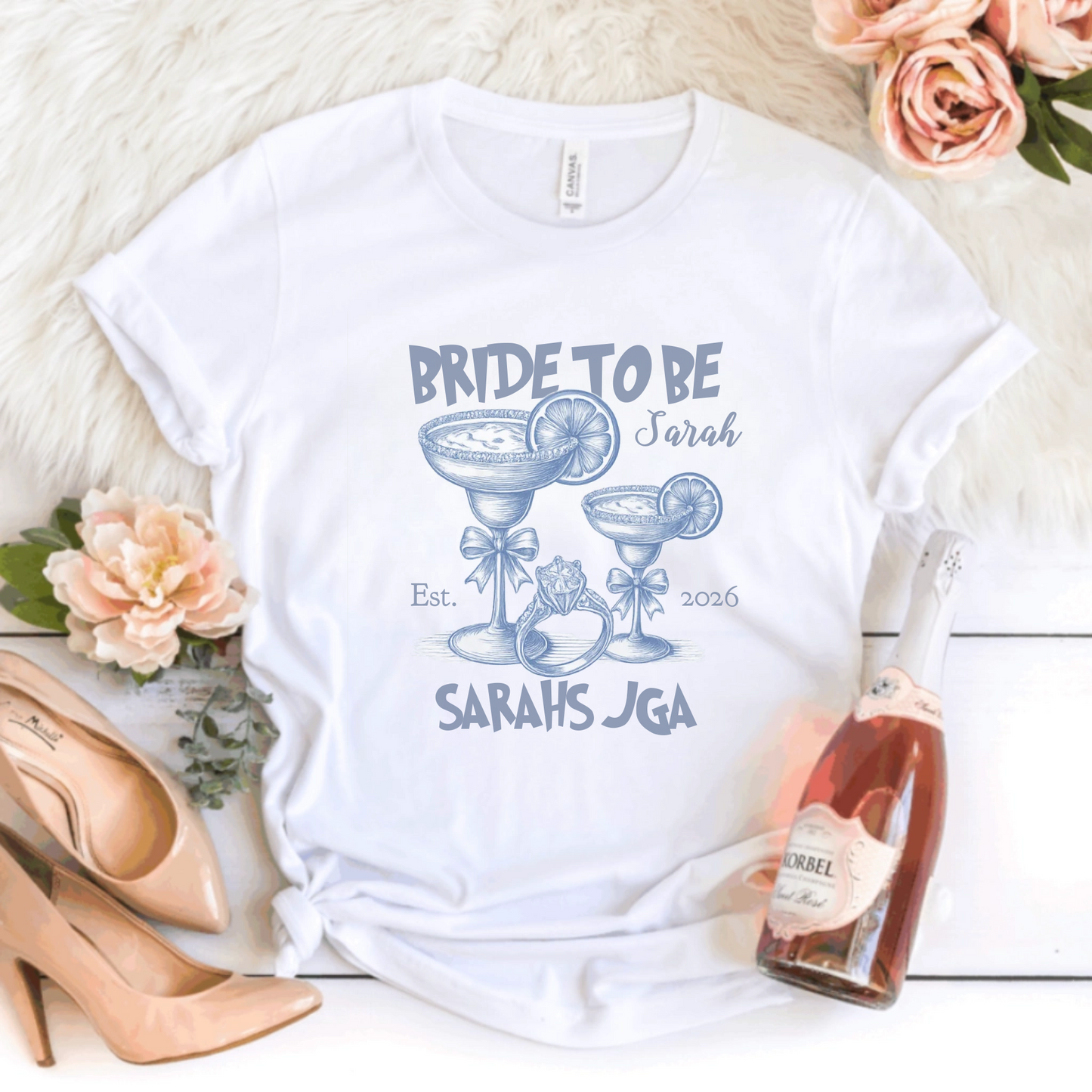 BRIDE T-Shirt TEAM BRIDE COCKTAILS 2